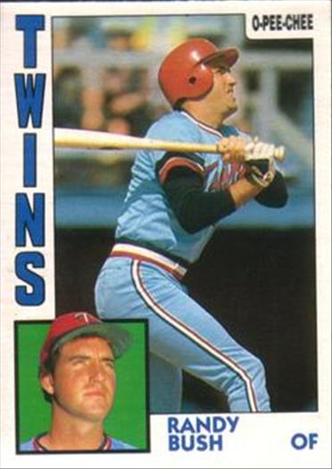 1984 O-Pee-Chee Baseball Cards 084      Randy Bush
